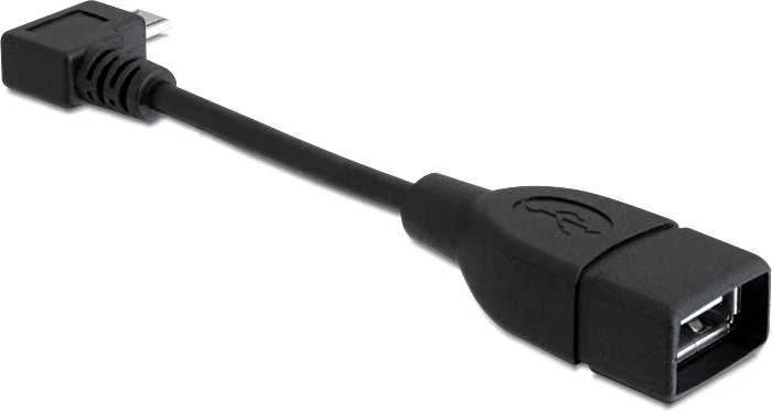 DELOCK kabelis USB micro-B ST 90 laipsnių kampu > USB-A Bu OTG 11cm