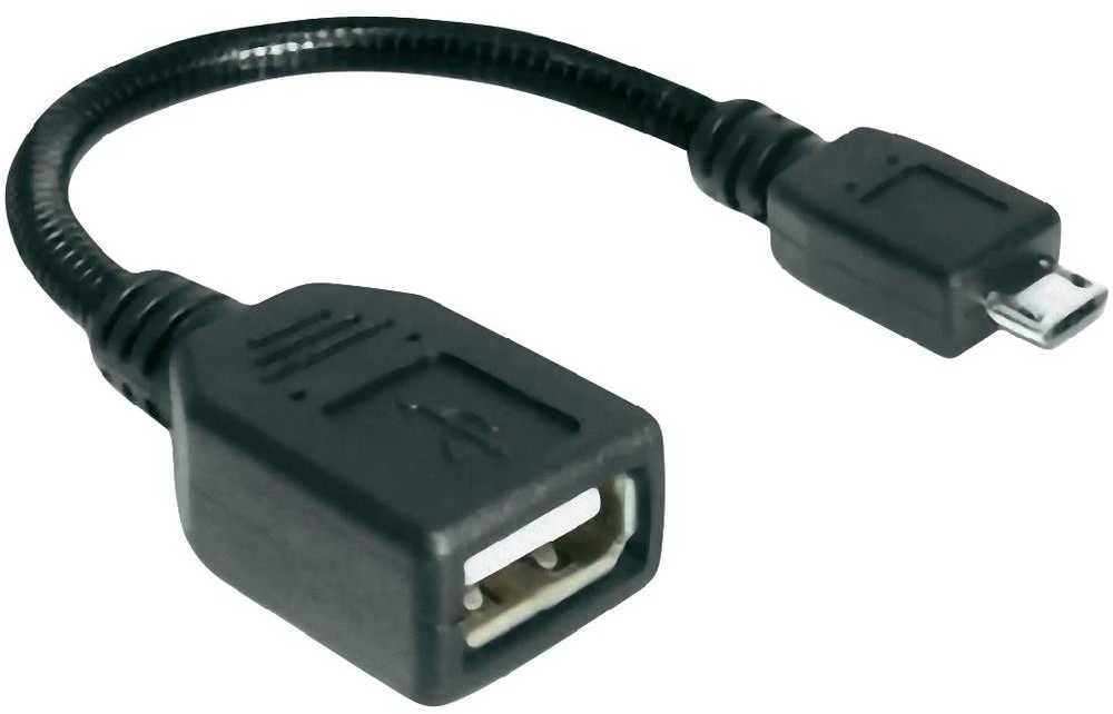 Delock kabelis USB micro-B kištukas > USB 2.0-A moteriškas OTG lankstus 15 cm