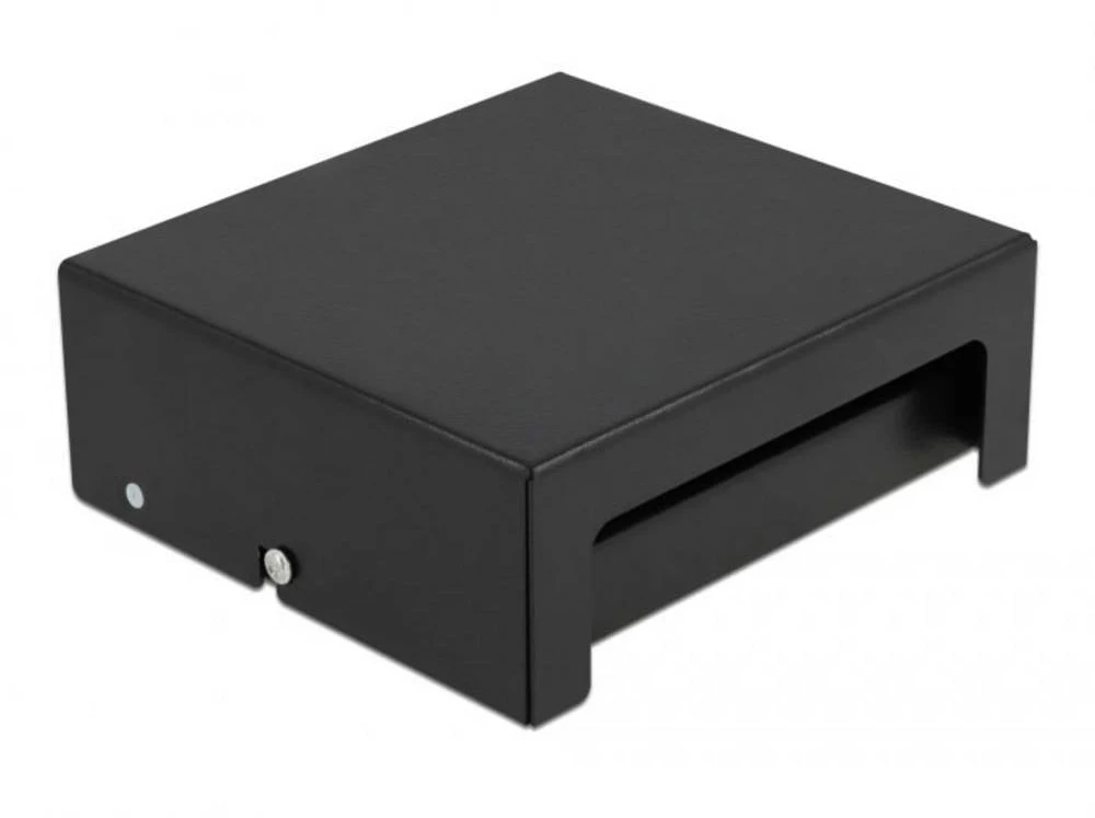 „DeLOCK Keystone“ komutacinė panelė, 6 prievadų, juoda, juoda, metalinė, 112,5 mm, 123,5 mm, 45,2 mm