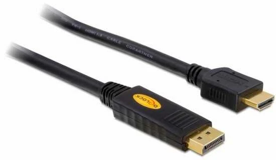 DELOCK Cable DisplayPort male > HDMI vyriškas 5m