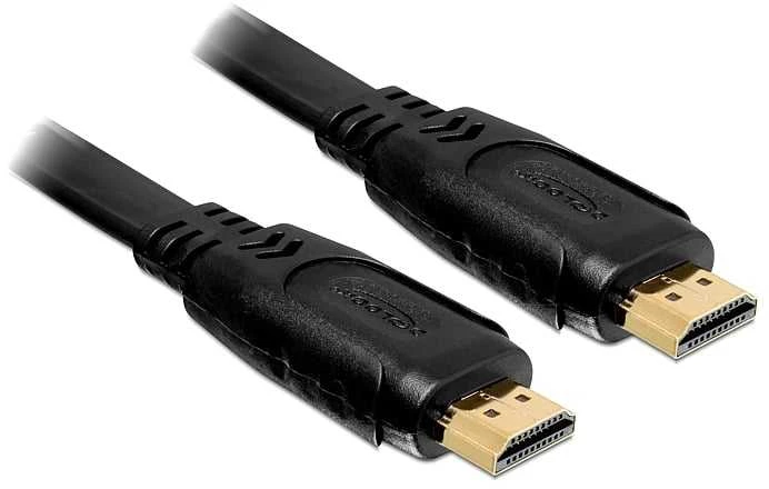 DELOCK didelės spartos HDMI laidas su eternetu – 1,0 m plokščias vyriškas / vyriškas kabelis