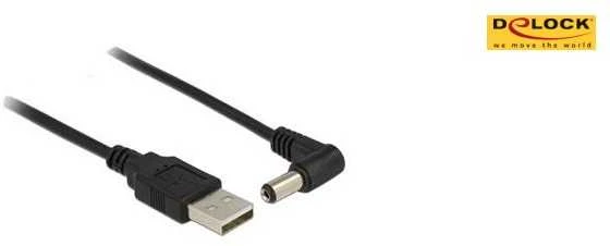Delock Kabelis USB Power > DC 5,5 x 2,1 mm Stecker 90° 1,5 m