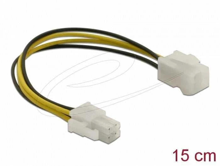 DELOCK Maitinimo kabelis P4 kištukinis/moteris