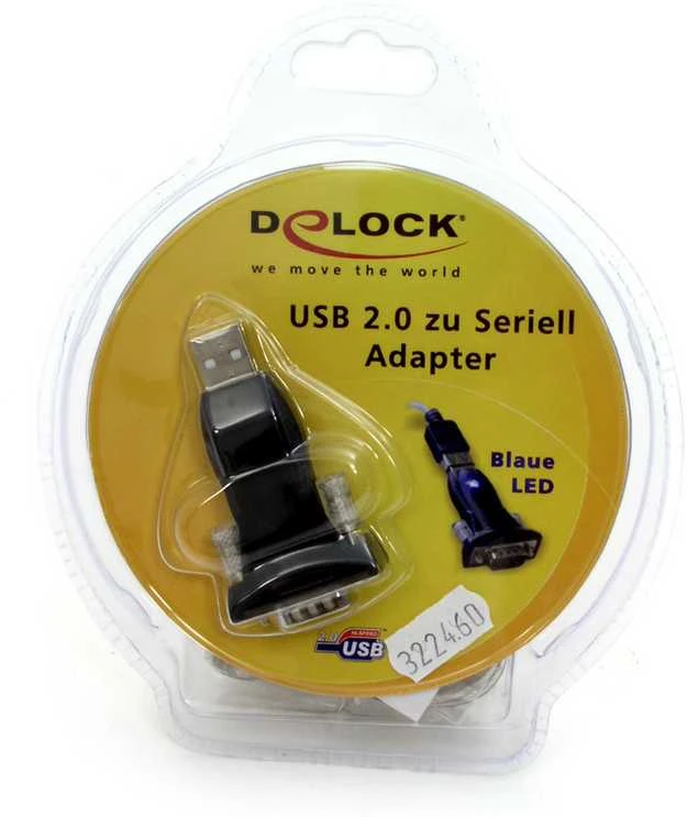 „Delock“ adapteris USB 2.0 > 1 x serijinis RS-232 DB9