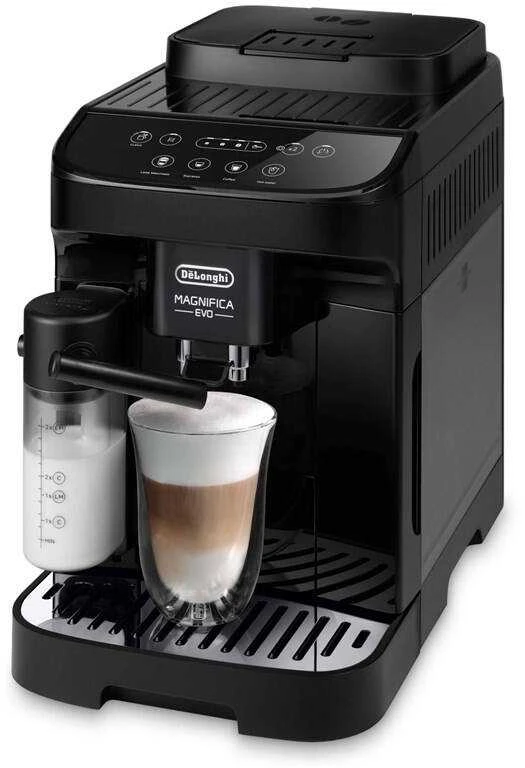 Kavos aparatas Delonghi | | ECAM290.51.B Magnifica Evo | Slėgis 15 bar | Su pieno plakikliu | Automatinis | 1450 W | Juodas