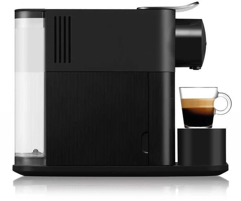 Automatinis kavos aparatas su pieno plakikliu Delonghi EN510.W Nespresso, Juodos spalvos
