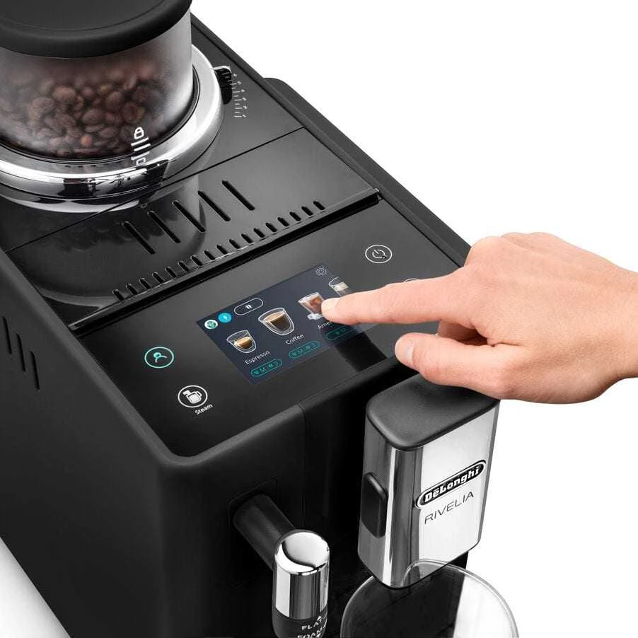Delonghi Kavos aparatas | EXAM 440.35.B RIVELIA | Slėgis 19 bar | Su pieno plakikliu | Automatinis | 1450 W | Onyx Juodas