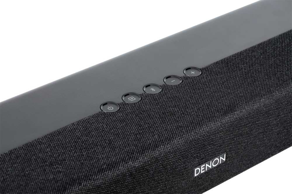 Namų kino sistema Denon garso kolonėlė Dolby Atmos 2.1, Bluetooth, integruoti žemų dažnių garsiakalbiai DHT-S218