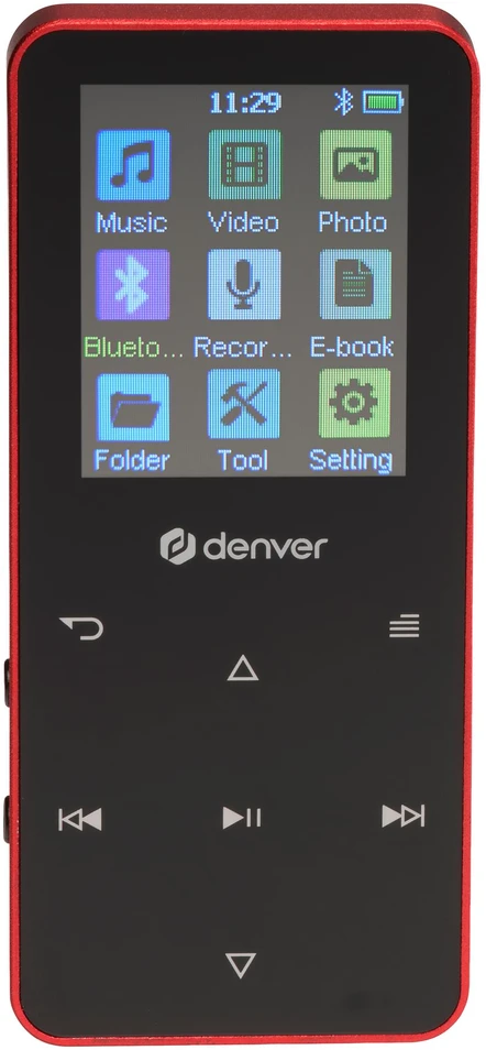 MP4 grotuvas Denver MP-1830R BT 1,8" 4GB raudona