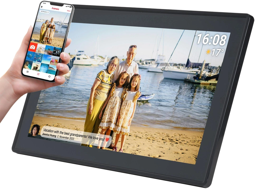 Nuotraukų rėmelis Denver Frameo PFF-1515B 15.6" Digital Frame - Juodas
