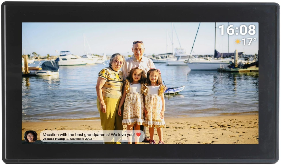 Nuotraukų rėmelis Denver Frameo PFF-1515B 15.6" Digital Frame - Juodas