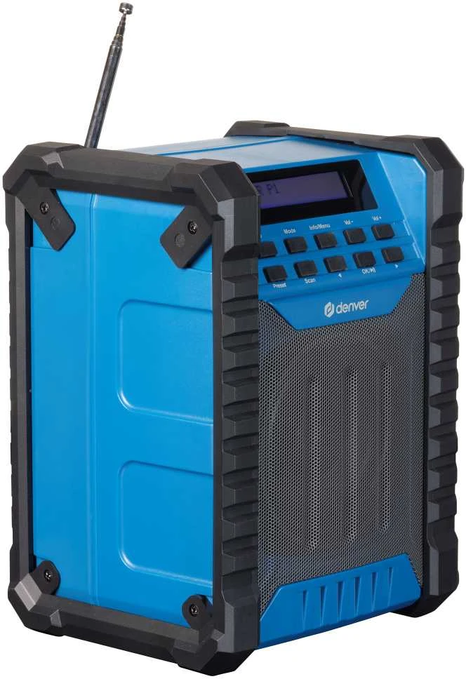 Radijo imtuvas „High Duty Denver WRD-60 FM“ su „Bluetooth“, IP54