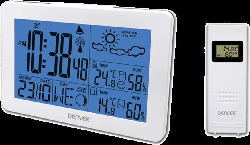 Denver WS-530WHITE skaitmeninė oro stotelė Balta Baterija