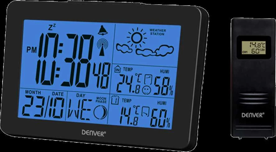 Denver WS-530BLACK skaitmeninė oro stotelė Juoda Baterija