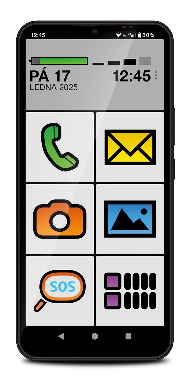 ALIGATOR S6600 Senior 4+64GB juodas aprašymas - Prekės nuotrauka ALIGATOR S6600 Senior 4+64GB juodas aprašymas - Prekės nuotrauka