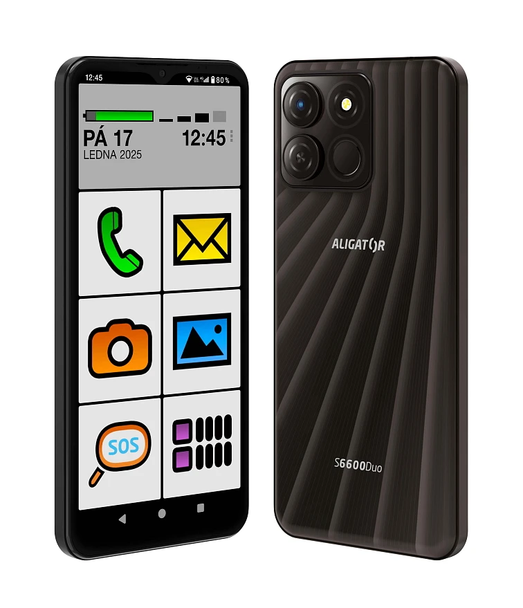 ALIGATOR S6600 Senior 4+64GB juodas aprašymas - Prekės nuotrauka ALIGATOR S6600 Senior 4+64GB juodas aprašymas - Prekės nuotrauka