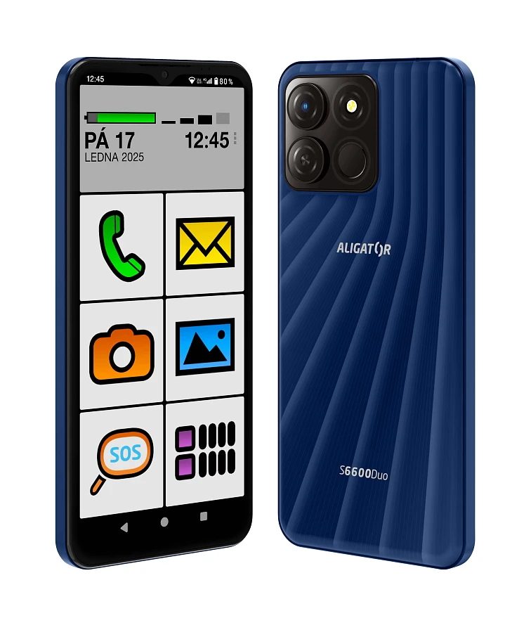 ALIGATOR S6600 Senior 4+64GB mėlynas aprašymas - Prekės nuotrauka