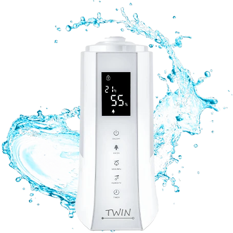 Ultragarsinis oro drėkintuvas Airbi TWIN, juodos spalvos | BI3221 aprašymas - Prekės nuotrauka