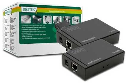 MicroConnect „Digitus Extender“ HDMI iki 50 m per Cat.6,6A,7 UTP, 1080p/60 Hz FHD 3D (SET)