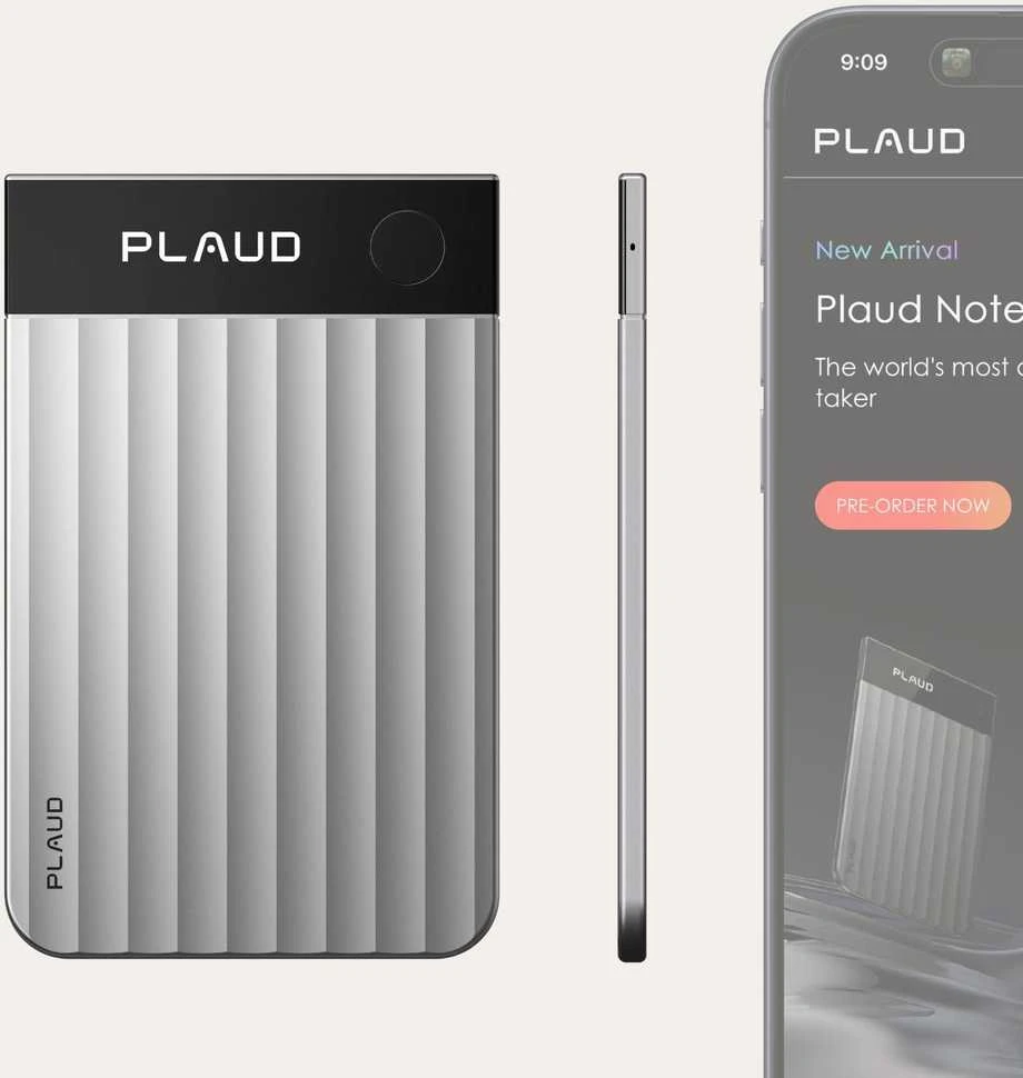 Diktofonas Carruzzo PLAUD Note Pro Juoda, Sidabras