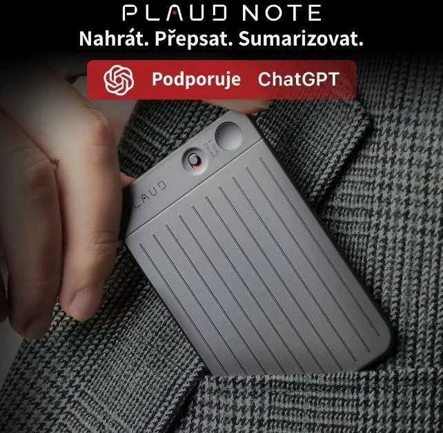 Diktofonas Plaudai AI PLAUD Note įrašymo įrenginys (sidabras).