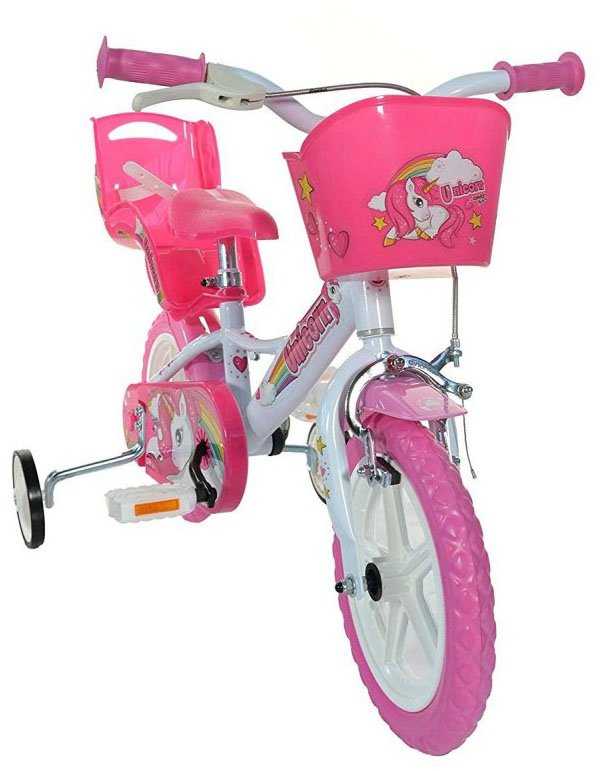 Dino bikes Dino Bikes Rower dziecięcy Unicorn, rožinė, 12''