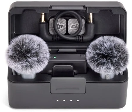 DJI Mic Mini 2 (2 siųstuvai + 1 imtuvas + įkrovimo dėklas)