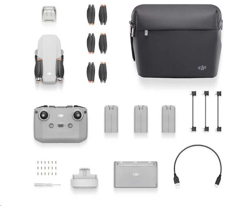 Dronas DJI Mini 2 SE Fly More Combo