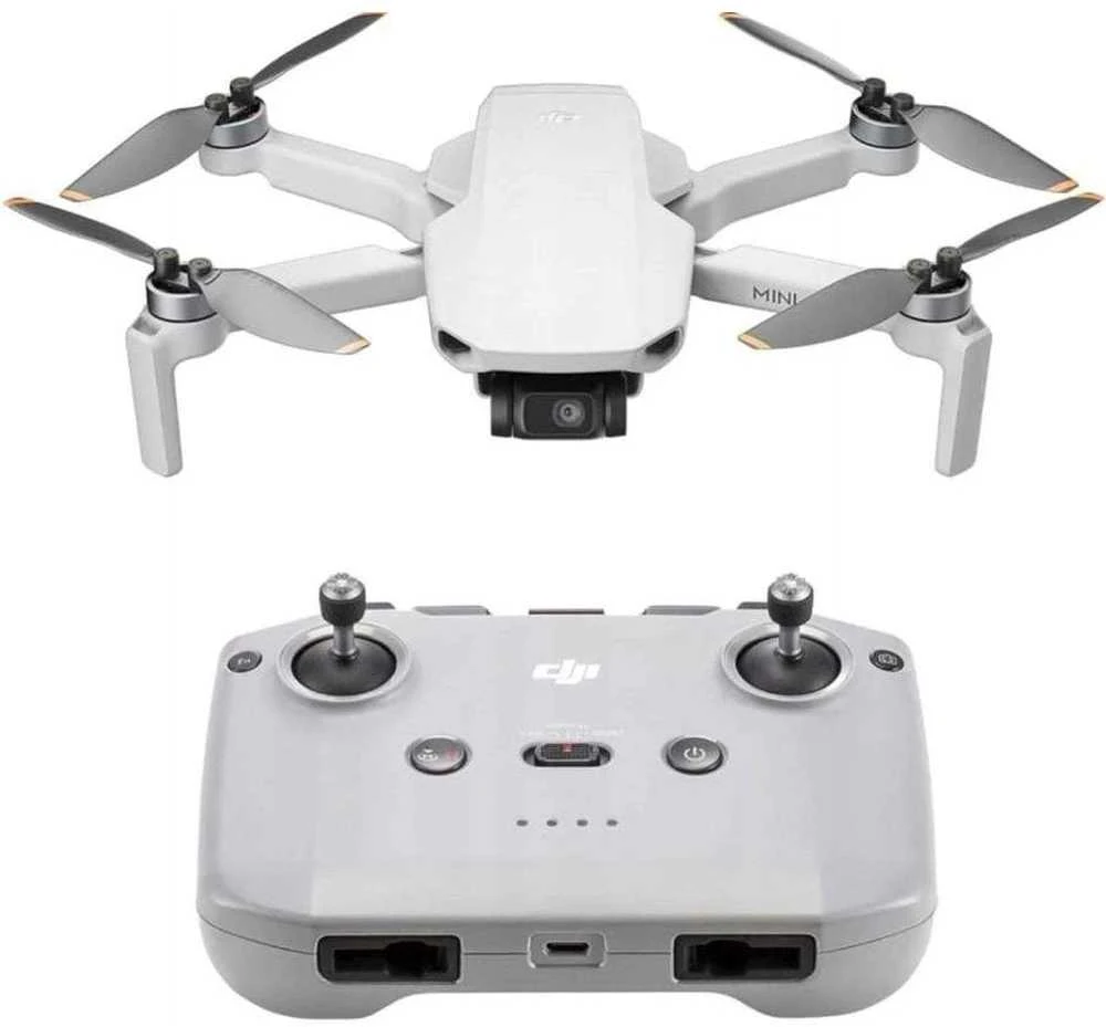 Dronas DJI Mini 4K su RC-N1C valdymo pultu