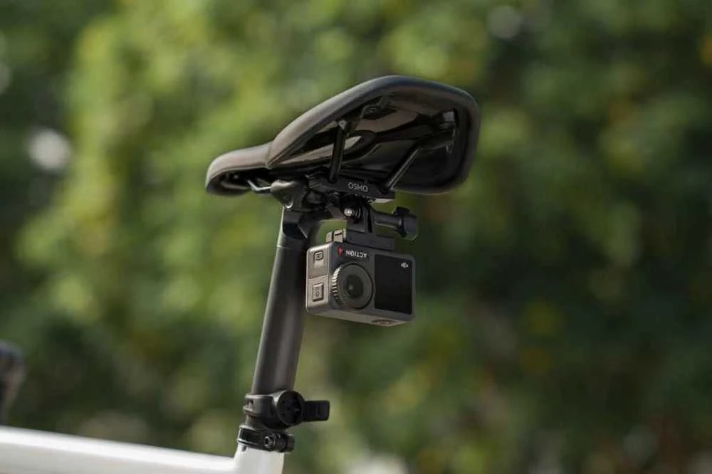 DJI Osmo Action dviračio sėdynės bėgio laikiklis