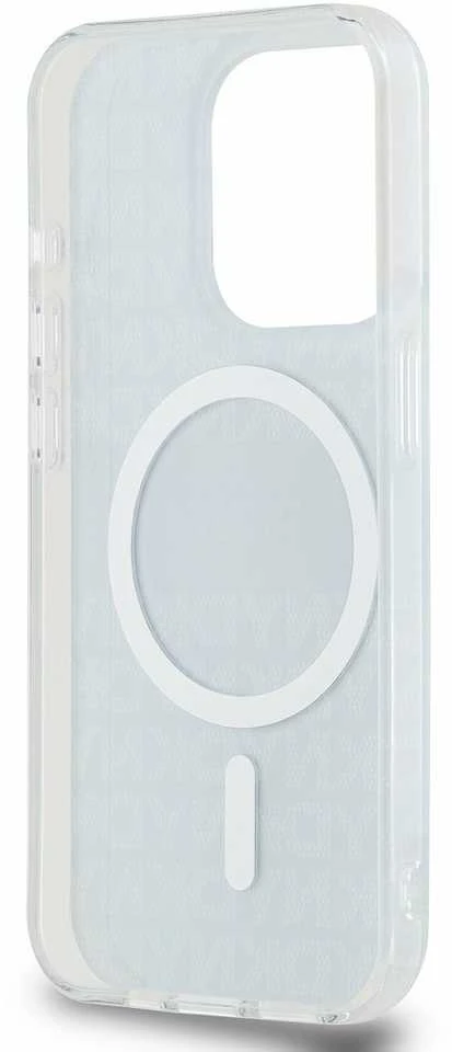 Apple iPhone 14 Pro DKNY dėklas IML Mono & Stripe MagSafe (DKHMP14LHRHSEK) juodos spalvos