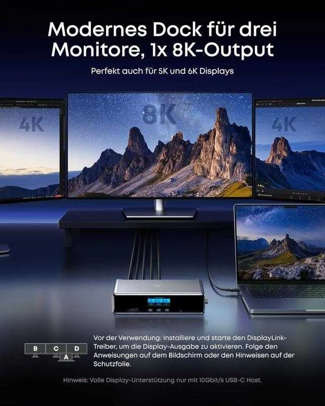 Anker „Prime“ prijungimo stotelė (14 viename, trigubas ekranas, „DisplayLink“) | A83B33A1
