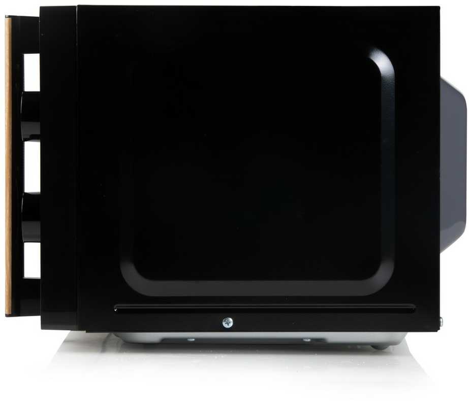 DOMO DO2820 mikrobangų krosnelė orkaitė - 20L - 700W - 35 min laikmatis - Atitirpinimo funkcija - L44 x D35,8 x A 25,8 cm - Juodas medžio apdaila