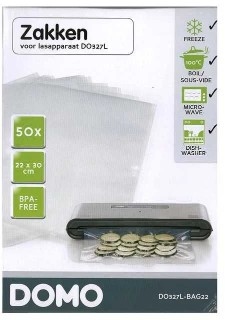 VAKUUMINIS SANTRAUKAS ACC BAGS 22X30CM/50PCS DO327L-BAG22 DOMO