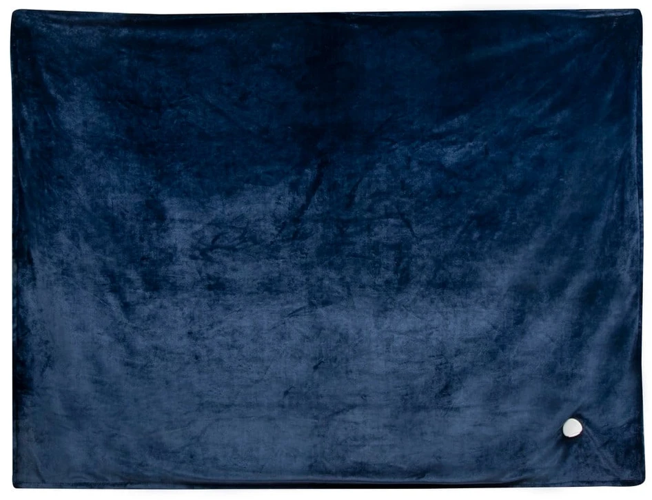DOMO elektrinė antklodė - 10 šilumos padėčių - Mažina įtampą ir stimuliuoja - Flanelė - 180x130 cm - Tamsiai mėlyna