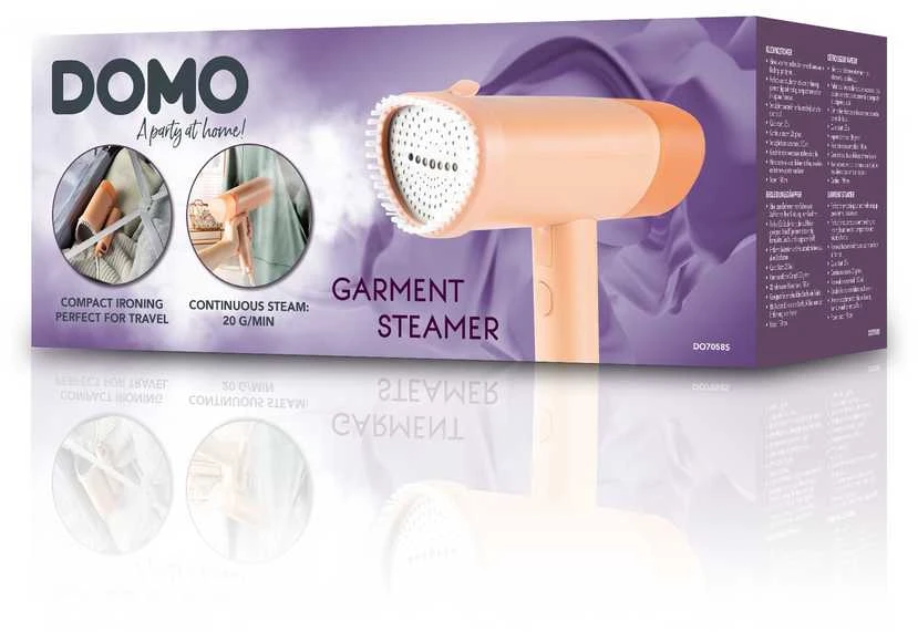 Garo valytuvas drabužiams Domo DOMO DO7058S PAROWNICA RĘCZNA DO UBRAN 1300 W 20 G/MIN 100 ML