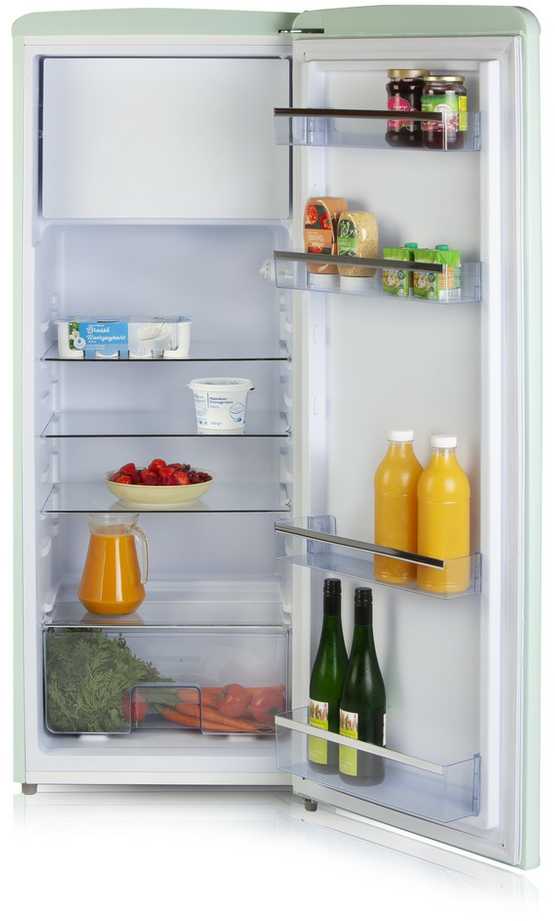 Šaldytuvas DOMO DO91701R Retro fridge-šaldiklis 191/24 l, pistachio