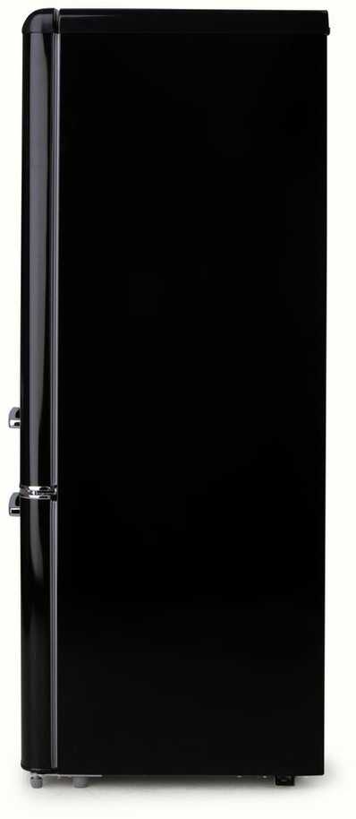 Šaldytuvas DOMO DO91706R Retro fridge-šaldiklis bottom 147/44 l, juodas