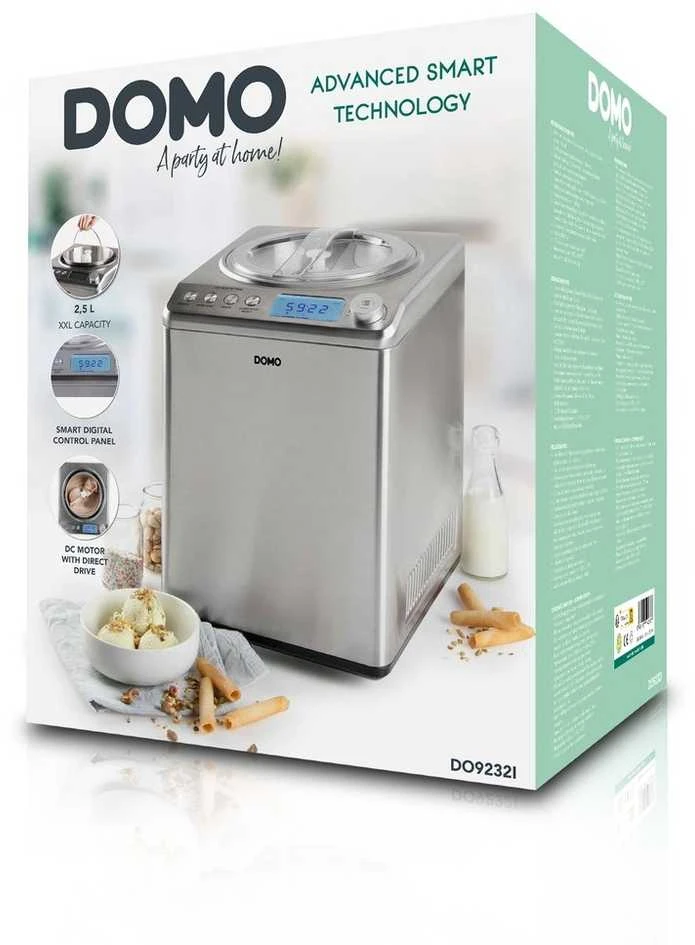 DOMO DO9232I ledų gaminimo aparatas su kompresoriumi