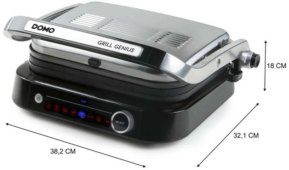 DOMO DO9249G elektrinė kepsninė su prailginamomis galiomis, 2100 W