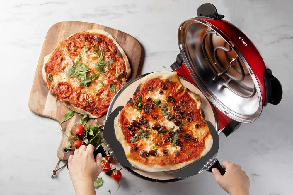Domo DO9284PZ My Express Pizza 1200 W raudonos picos krosnis