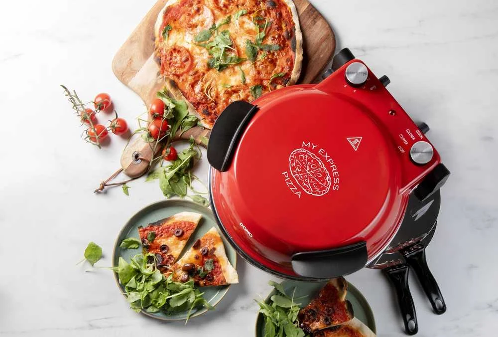 Domo DO9284PZ My Express Pizza 1200 W raudonos picos krosnis