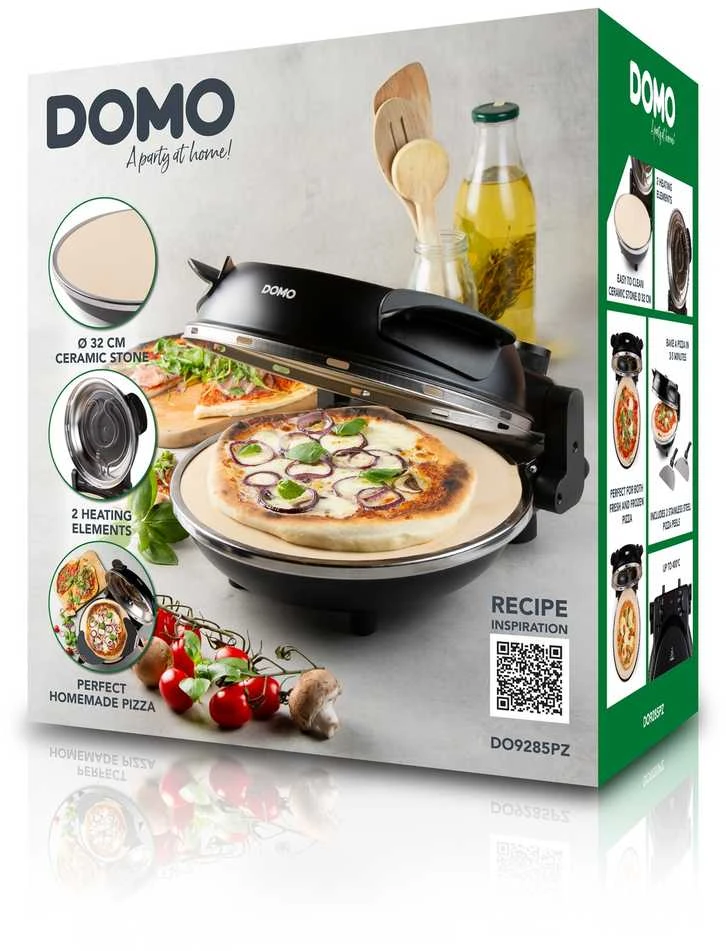 Elektrinė krosnelė DOMO picos krosnis My Express Pizza juoda DO9285PZ