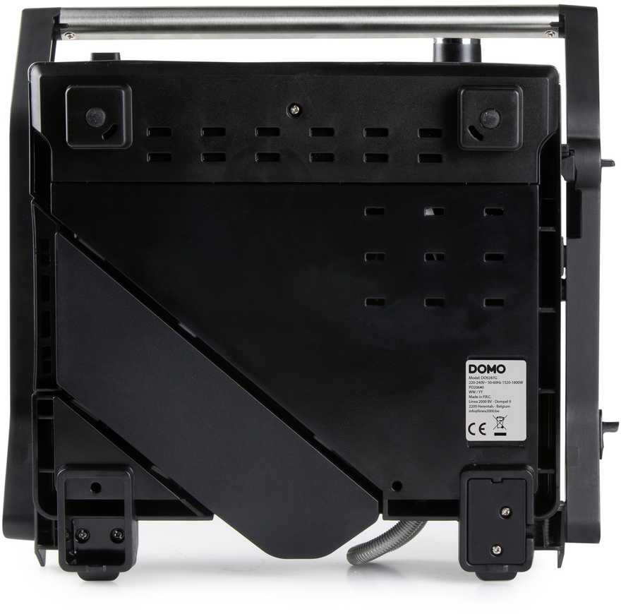 Vaflinė DOMO DO9287G juodos spalvos 166 W elektrinė ištraukiama kepsninė + vaflių keptuvė