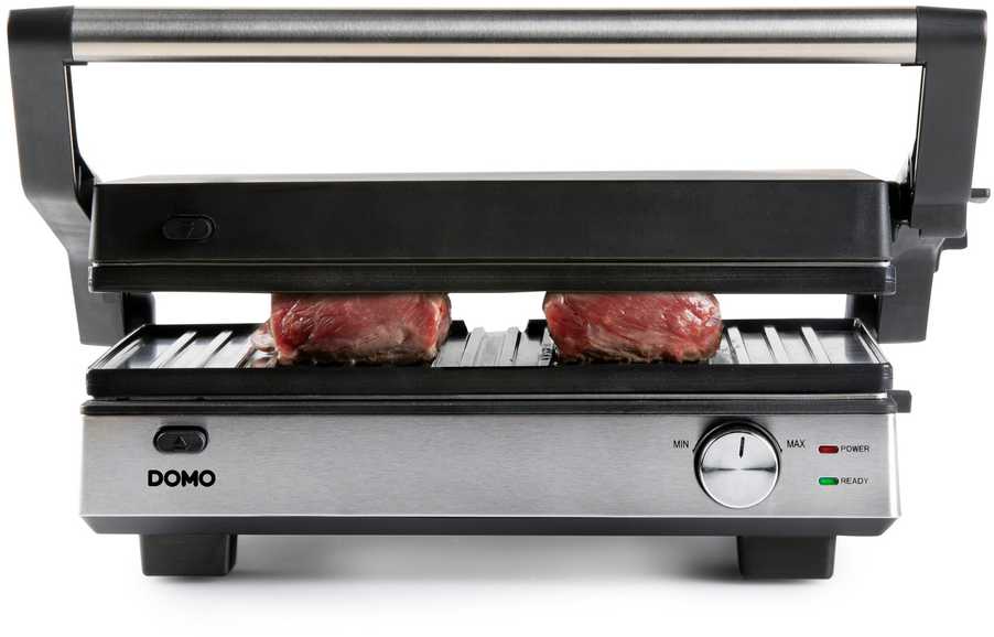 Vaflinė DOMO DO9287G juodos spalvos 166 W elektrinė ištraukiama kepsninė + vaflių keptuvė