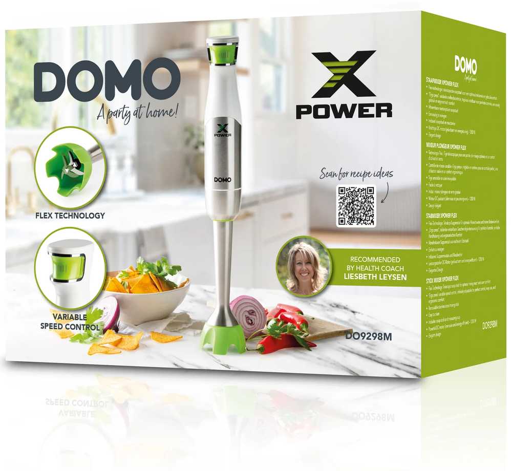 Maišytuvas Domo Ręczny Xpower Flex 1200W (DO9298M)