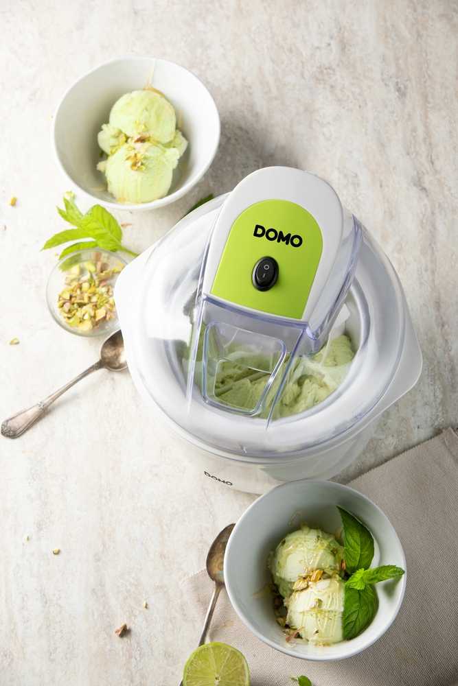 Domo DOMO DO9304I ledų gaminimo aparatas 1,5 l Balta