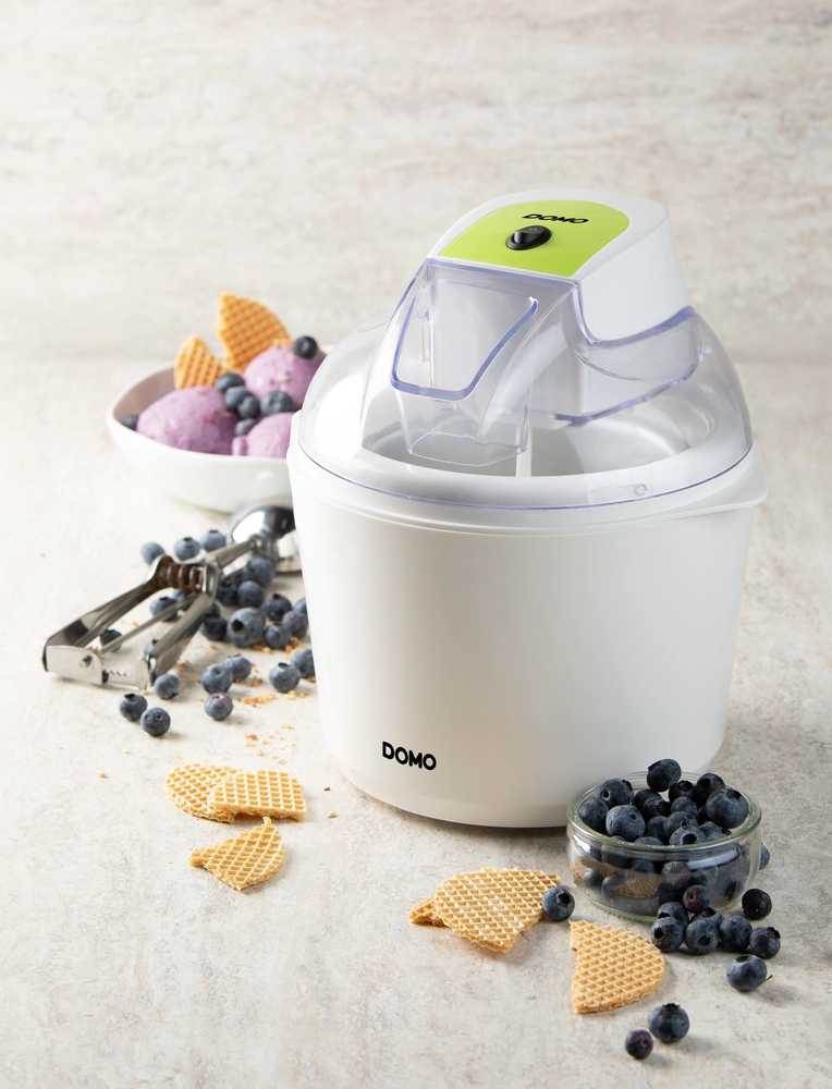 Domo DOMO DO9304I ledų gaminimo aparatas 1,5 l Balta