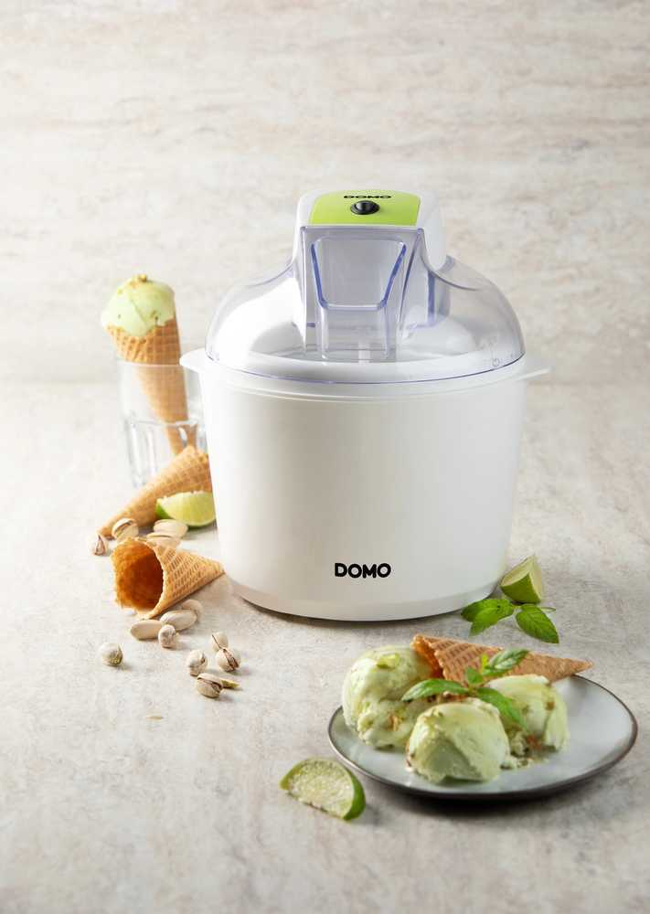 Domo DOMO DO9304I ledų gaminimo aparatas 1,5 l Balta