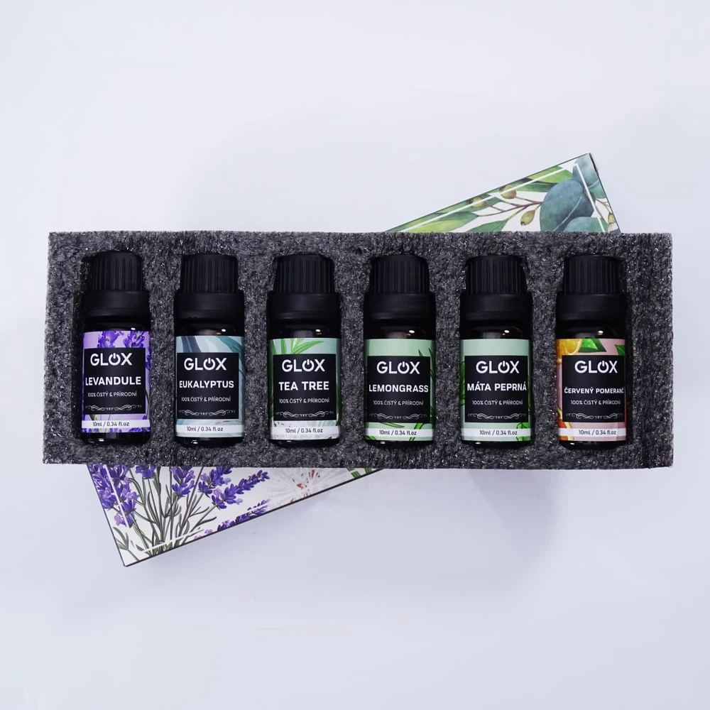 Drėkintuvas GLOXAO1 - Set of 6 Aromatherapy Oils